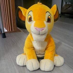 Disney Simba Plush Toy - Orange and Cream